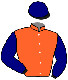 casaque portée par Lecoeuvre C. jockey du cheval de course RAWANDI, information pmu ZETURF