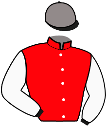 casaque portée par Desmarres Au. jockey du cheval de course JAZZA PRIOR, information pmu ZETURF