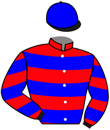 casaque portée par Barre M. jockey du cheval de course INTRIGUE DE VIETTE, information pmu ZETURF