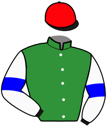 casaque portée par Bonne D. jockey du cheval de course JUPITER DE VAL, information pmu ZETURF