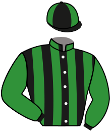 casaque portée par Bachelot T. jockey du cheval de course OMICRONE, information pmu ZETURF