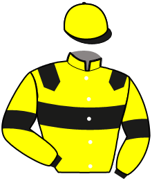 casaque portée par Barrier A. jockey du cheval de course MONEY CASH, information pmu ZETURF