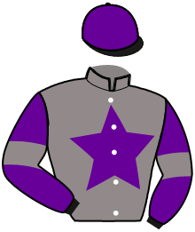 casaque portée par Duval C. M. jockey du cheval de course JOLIE DU LOIR, information pmu ZETURF