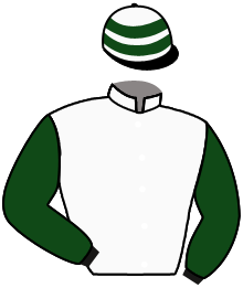 casaque portée par Madamet A. jockey du cheval de course XTRALEEWAY, information pmu ZETURF