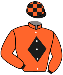 casaque portée par Claudic J. jockey du cheval de course COSMIC FRONT, information pmu ZETURF