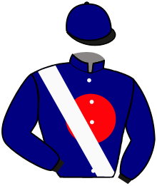 casaque portée par Baron Axe. jockey du cheval de course GRAND ART, information pmu ZETURF