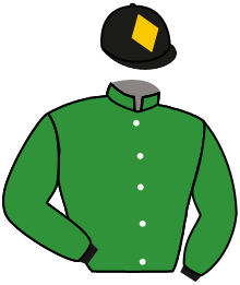 casaque portée par Journiac Tho. jockey du cheval de course CLOS MARGAUX, information pmu ZETURF