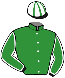 casaque portée par Abrivard M. jockey du cheval de course KITKO DAIRPET, information pmu ZETURF