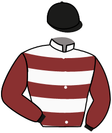 casaque portée par Meury G. jockey du cheval de course JUST IN TIME GAME, information pmu ZETURF