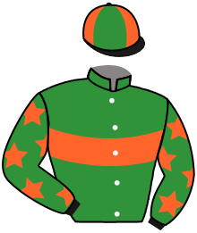 casaque portée par Servier Tom jockey du cheval de course PHAM, information pmu ZETURF