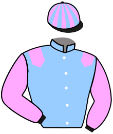 casaque portée par Flandrin B. jockey du cheval de course MONALIE, information pmu ZETURF