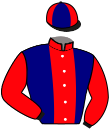 casaque portée par Laigron Ax. jockey du cheval de course KOLONEL MACKER, information pmu ZETURF