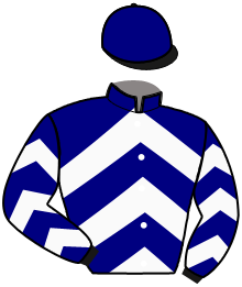 casaque portée par Geray P. jockey du cheval de course JAVA DE ROUAISSE, information pmu ZETURF