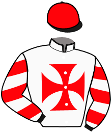 casaque portée par Saliba K. jockey du cheval de course JAHA MAN DU PONT, information pmu ZETURF