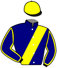 casaque portée par Brossard N. R. jockey du cheval de course JAQUITO DU VALLON, information pmu ZETURF