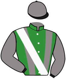 casaque portée par Thiebaut Mlle O. jockey du cheval de course WHAT DO YOU SAY, information pmu ZETURF