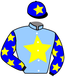 casaque portée par Marie Benj. jockey du cheval de course SKADOOSH, information pmu ZETURF