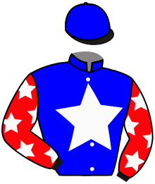 casaque portée par Moutard J. jockey du cheval de course HIGH VIOLET, information pmu ZETURF