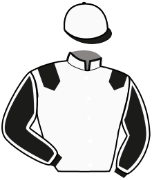 casaque portée par Ploquin Pau. Ph. jockey du cheval de course L.A.BOKO, information pmu ZETURF
