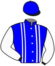 casaque portée par Martens C. jockey du cheval de course COOL KRONOS, information pmu ZETURF