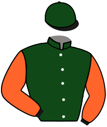 casaque portée par Belmont Cés. jockey du cheval de course CAPOUCHINE, information pmu ZETURF
