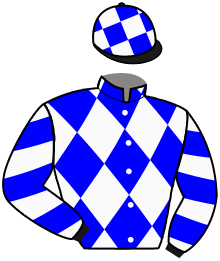 casaque portée par Madamet A. jockey du cheval de course SNOOZE BUTTON, information pmu ZETURF