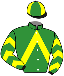 casaque portée par Guillaume Th. jockey du cheval de course JACOBS CREEK, information pmu ZETURF