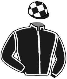 casaque portée par Sauvage Mlle C. jockey du cheval de course IN LOVE REGLISSE, information pmu ZETURF