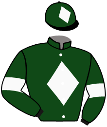 casaque portée par D' Andigne O. jockey du cheval de course BIRCHBOWL, information pmu ZETURF