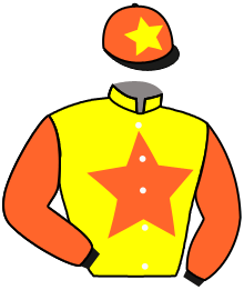 casaque portée par Subias A. jockey du cheval de course SOURCE YVETTE, information pmu ZETURF