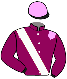 casaque portée par Tevels Mme Mor. jockey du cheval de course SWEET MASTER, information pmu ZETURF