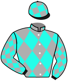 casaque portée par Barzalona M. jockey du cheval de course BINTABUHA, information pmu ZETURF