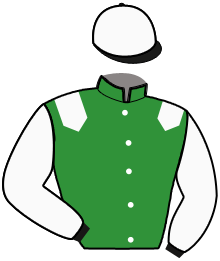 casaque portée par Mathieu Mlle Pavard L. jockey du cheval de course HEROINE DE TALA, information pmu ZETURF