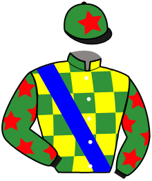 casaque portée par Le Lay Martin Adr. jockey du cheval de course TAIKINABOLT, information pmu ZETURF