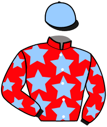 casaque portée par Constans T. jockey du cheval de course LADY BEGONIA, information pmu ZETURF