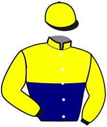 casaque portée par Blachet B. jockey du cheval de course LUNATIC DE CLARBEC, information pmu ZETURF