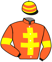casaque portée par Desmigneux F. jockey du cheval de course KENAVO PAROYO, information pmu ZETURF
