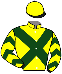 casaque portée par Besnier H. jockey du cheval de course STONEYS, information pmu ZETURF