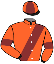 casaque portée par Bridault F. jockey du cheval de course KINNAIRD, information pmu ZETURF