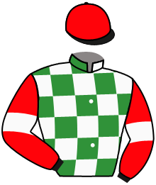 casaque portée par Thomas Ron. jockey du cheval de course APOGEO, information pmu ZETURF