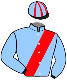 casaque portée par Ploquin Pau. Ph. jockey du cheval de course MOULU JIHEM, information pmu ZETURF