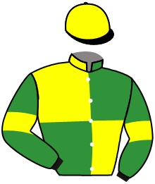 casaque portée par Topin Mme S. jockey du cheval de course LA FIBRE, information pmu ZETURF