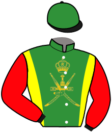 casaque portée par Bernadet Mlle Ma. jockey du cheval de course ALSAFINAT, information pmu ZETURF