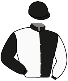 casaque portée par Mouesan H. jockey du cheval de course ZEINARK, information pmu ZETURF