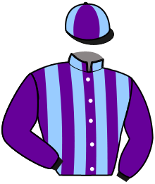 casaque portée par Rochard B. jockey du cheval de course ICE TEA, information pmu ZETURF