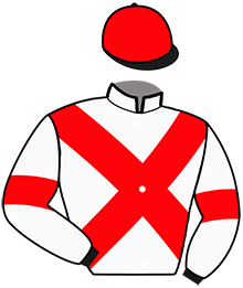 casaque portée par Vinagre E. jockey du cheval de course L'HEBUS, information pmu ZETURF