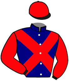 casaque portée par Hubert A. jockey du cheval de course KIRELLA, information pmu ZETURF