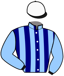 casaque portée par Thomain D. jockey du cheval de course JOSHUA PEJI, information pmu ZETURF