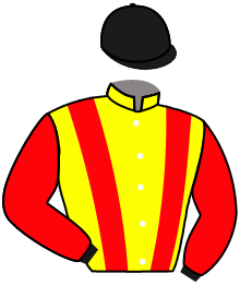 casaque portée par Baron Axe. jockey du cheval de course LOVE HER, information pmu ZETURF