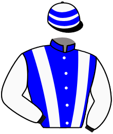 casaque portée par Pasquier S. jockey du cheval de course BRITANIA, information pmu ZETURF